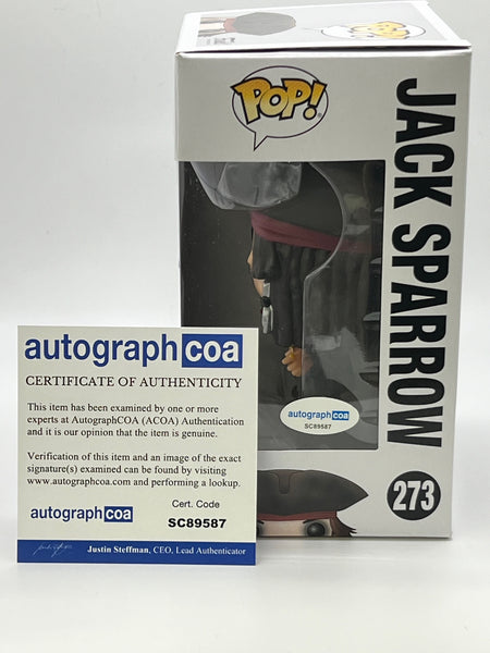 Johnny Depp Pirates Signed Autograph Funko ACOA