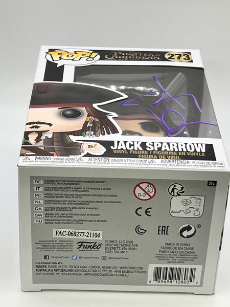 Johnny Depp Pirates Signed Autograph Funko ACOA