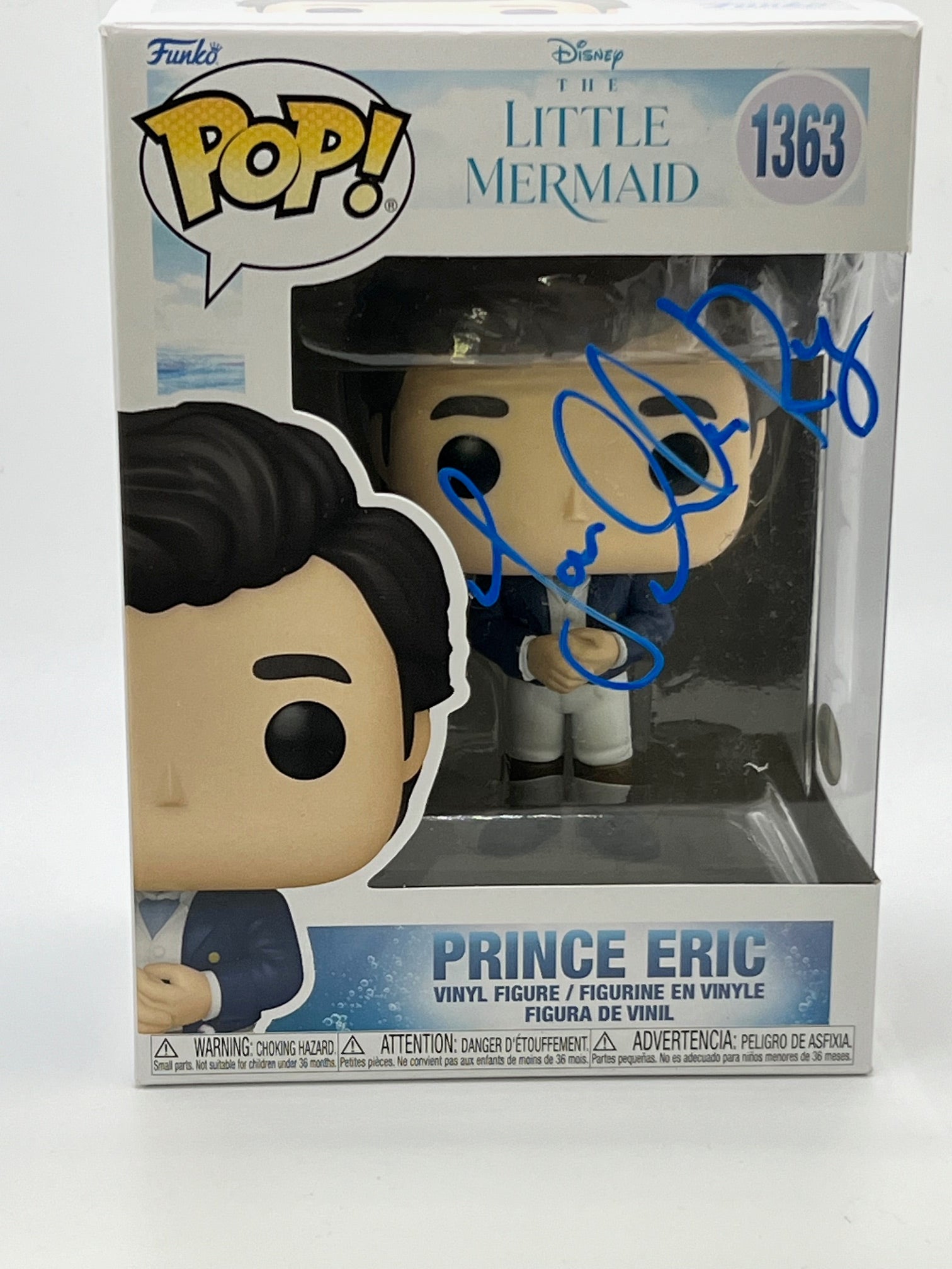 Jonah Hauer King Prince Eric Little Mermaid Signed Funko ACOA