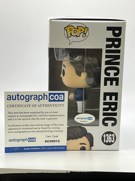 Jonah Hauer King Prince Eric Little Mermaid Signed Funko ACOA