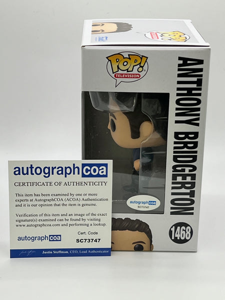 Jonathan Bailey Bridgerton Signed Autograph Funko ACOA