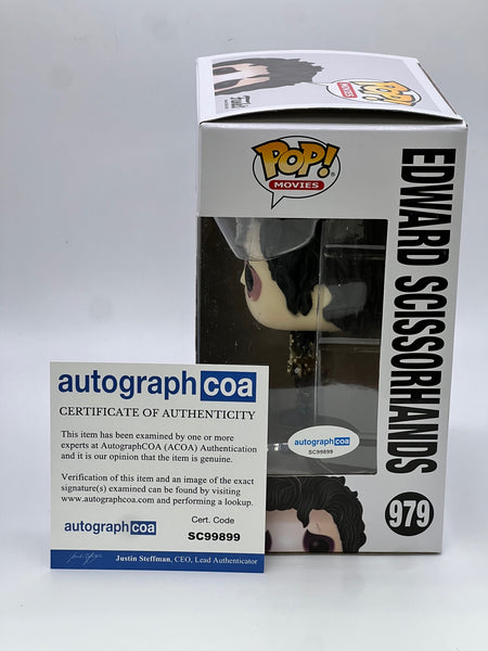 Johnny Depp Edward Scissorhands Signed Autograph Funko ACOA\