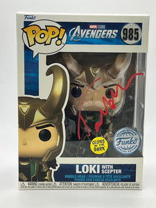 Tom Hiddleston Loki Signed Autograph Funko ACOA