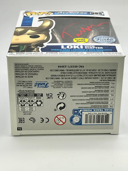 Tom Hiddleston Loki Signed Autograph Funko ACOA