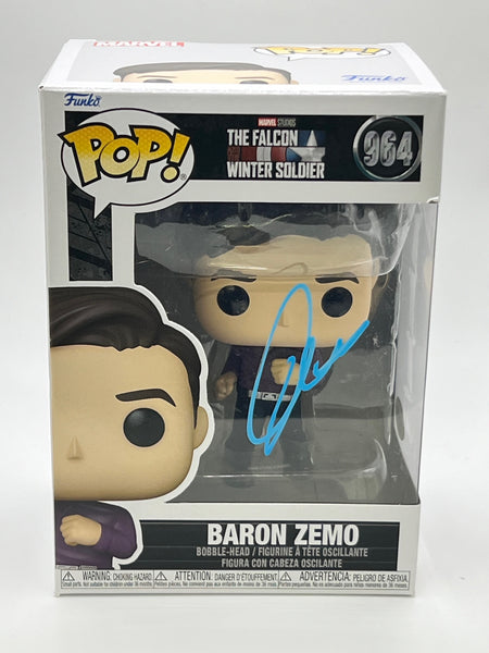 Daniel Bruhl Baron Zemo Signed Autograph Funko ACOA