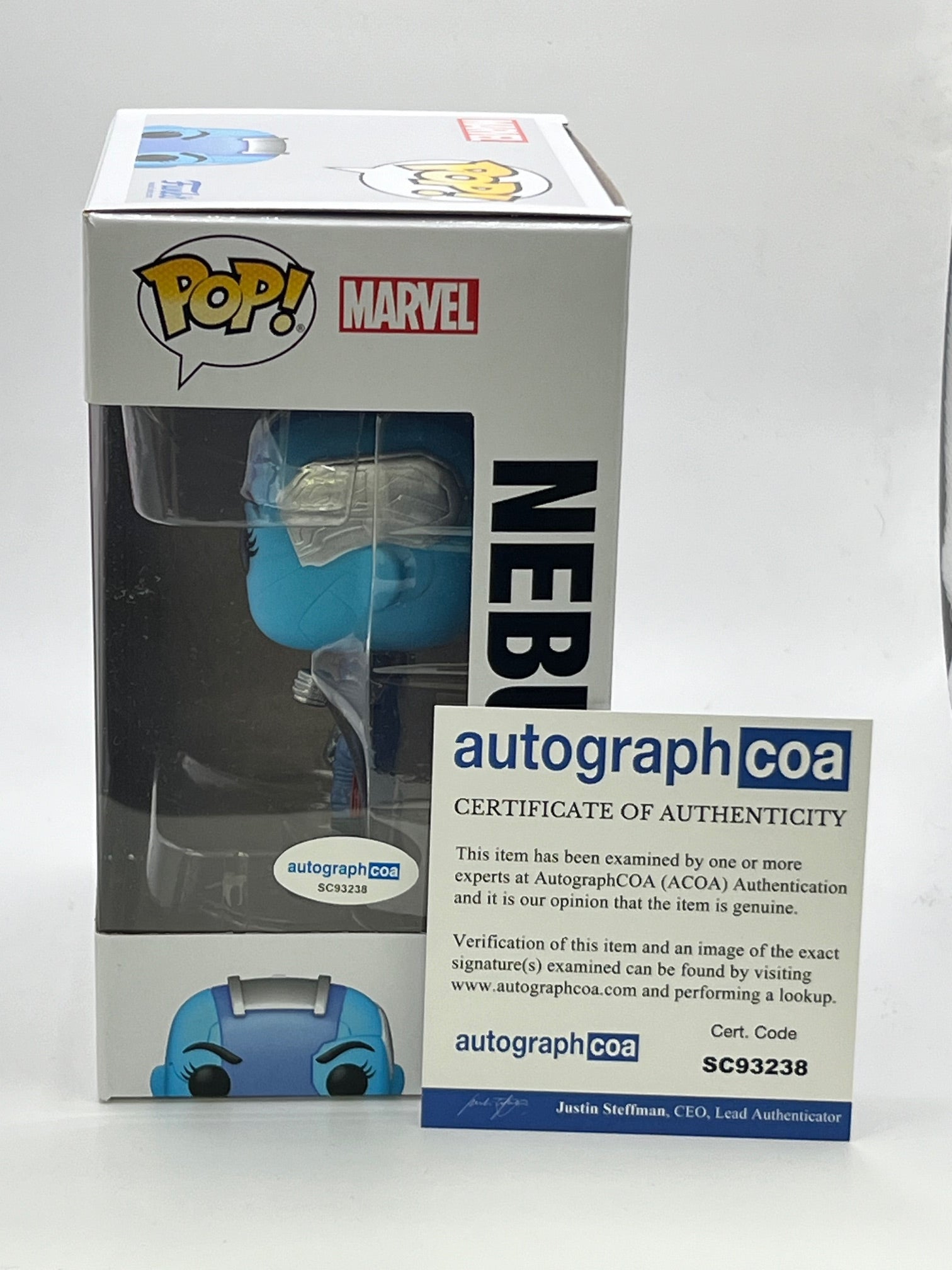 Karen Gillan Guardians Nebula Signed Autograph Funko ACOA– Outlaw