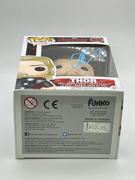 Chris Hemsworth Avengers Signed Autograph Funko ACOA