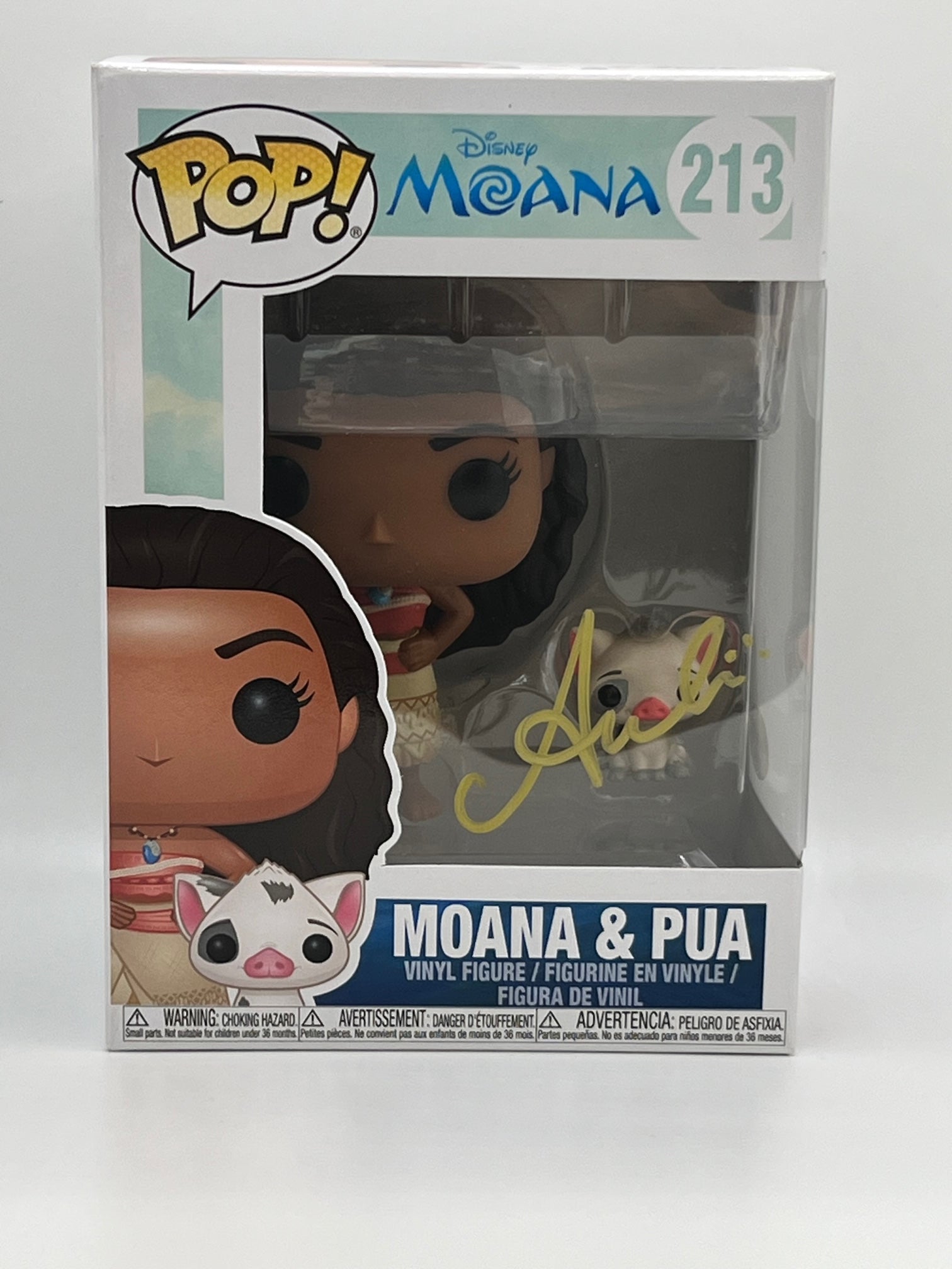 Auli'i Cravalho Moana Signed Autograph Funko Pop ACOA