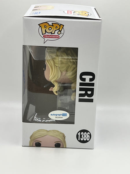 Freya Allan Witcher Funko Pop Signed Autograph ACOA