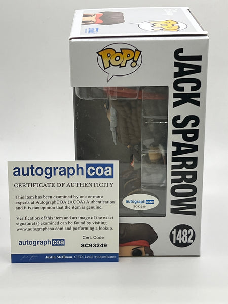 Johnny Depp Pirates Signed Autograph Funko ACOA