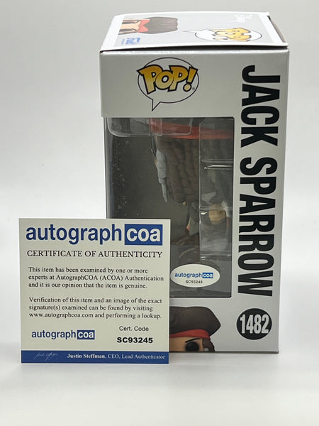 Johnny Depp Pirates Signed Autograph Funko ACOA