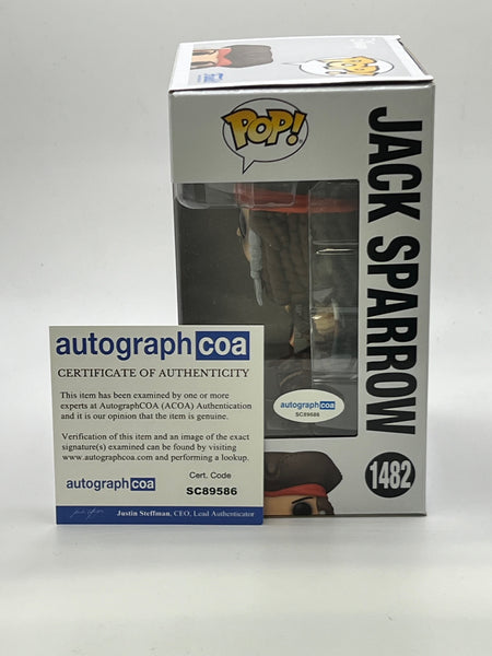 Johnny Depp Pirates Signed Autograph Funko ACOA