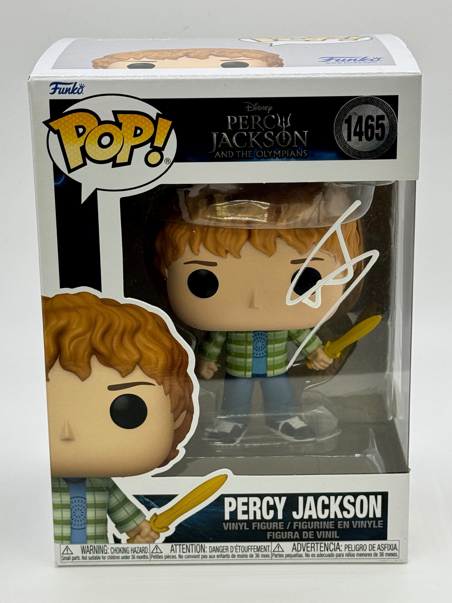 Walker Scobell Percy Jackson Signed Autograph Funko ACOA