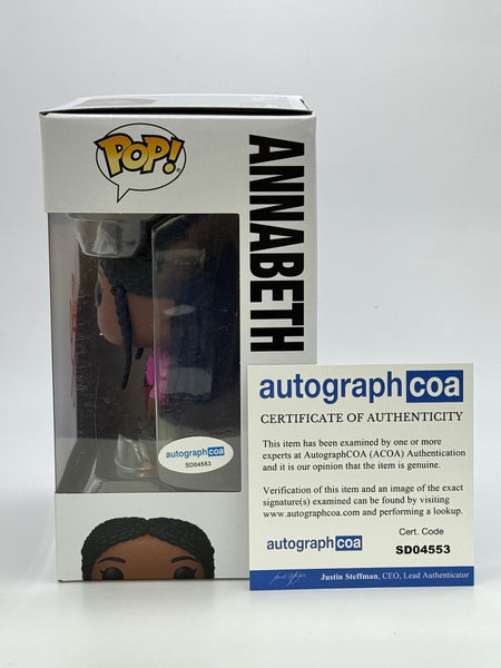 Leah Sava Jeffries Percy Jackson Signed Autograph Funko ACOA