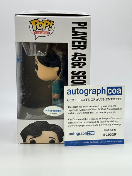 Lee Jung Jae Squid Game Signed Autograph Funko ACOA