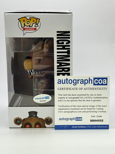 Josh Hutcherson Five Night Freddy's Signed Autograph Funko ACOA