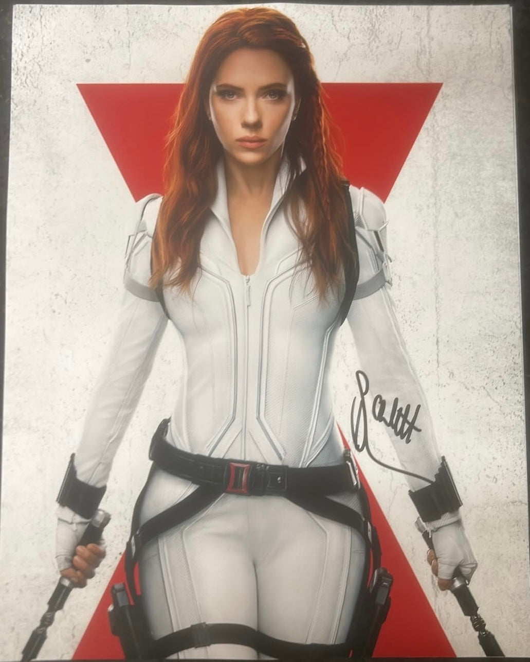 Scarlett Johansson Black Widow Sexy Signed Autograph 11x14 Photo ACOA LOA