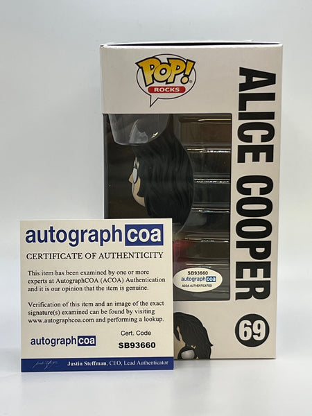 Alice Cooper Signed Autograph Funko Pop ACOA