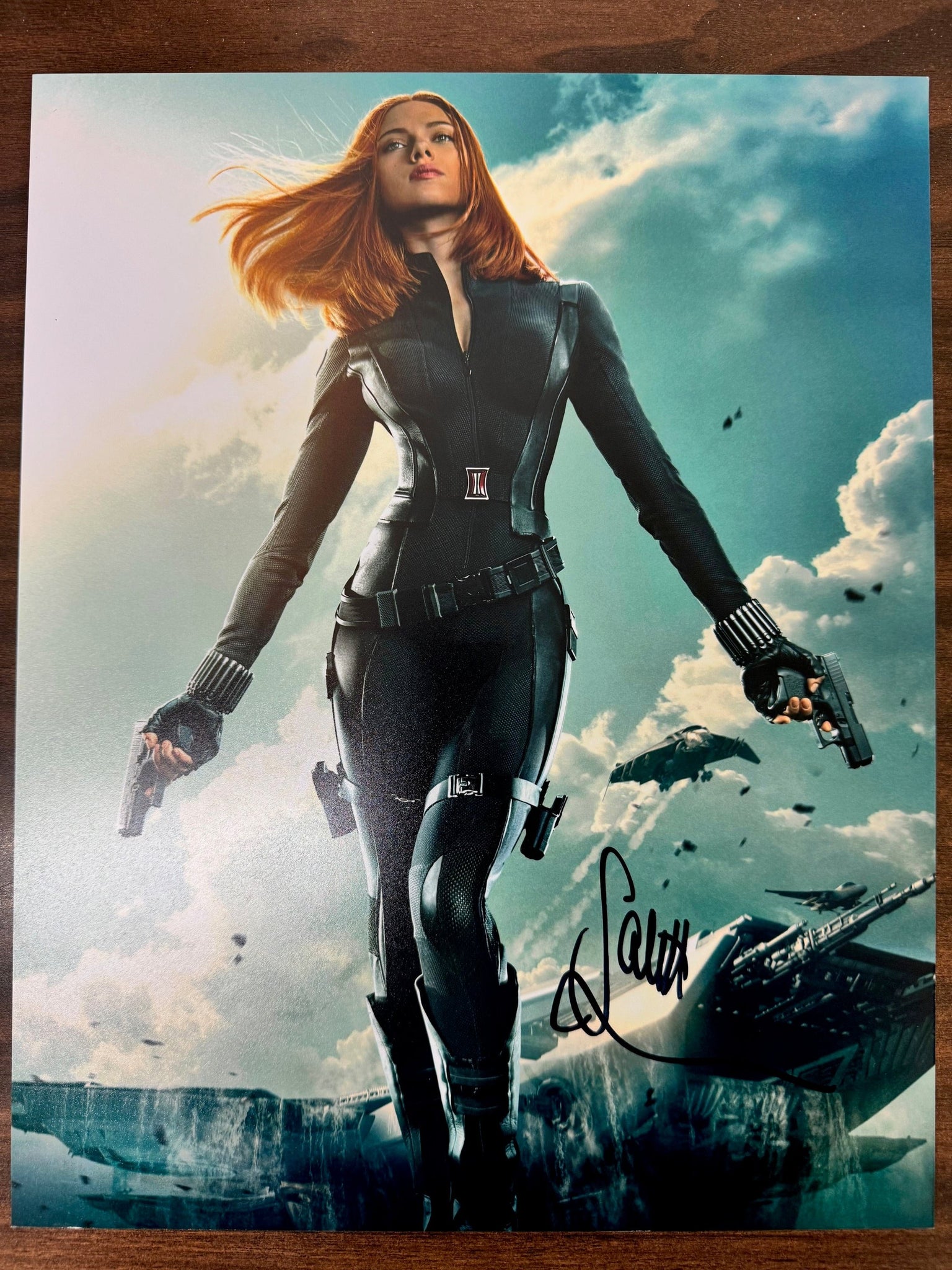 Scarlett Johansson Black Widow Sexy Signed Autograph 11x14 Photo ACOA LOA