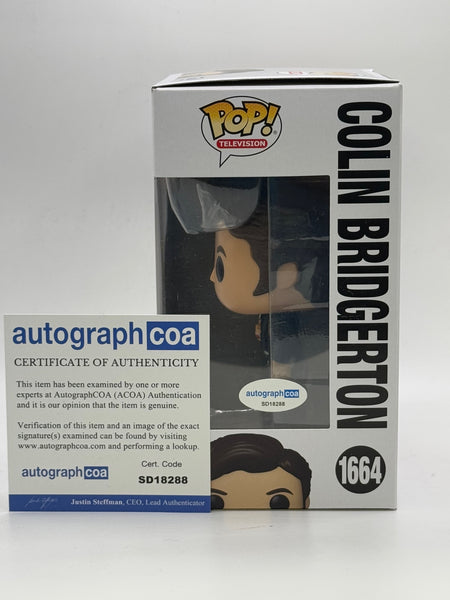 Luke Newton Bridgerton Signed Autograph Funko ACOA