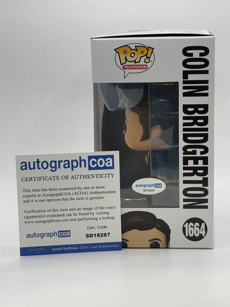 Luke Newton Bridgerton Signed Autograph Funko ACOA