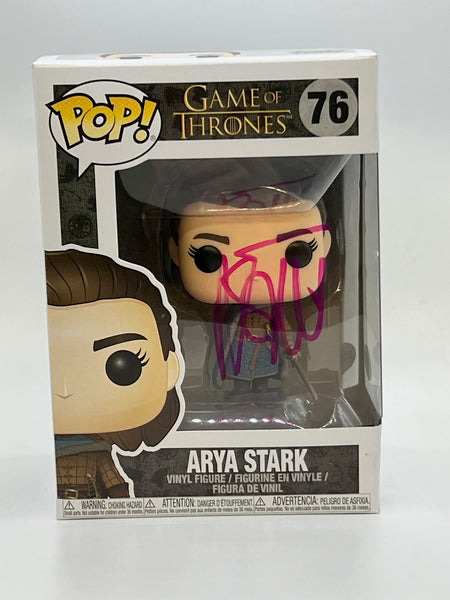 Maisie Williams Signed Arya Game of Thrones Autograph Funko ACOA