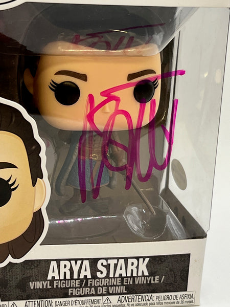 Maisie Williams Signed Arya Game of Thrones Autograph Funko ACOA