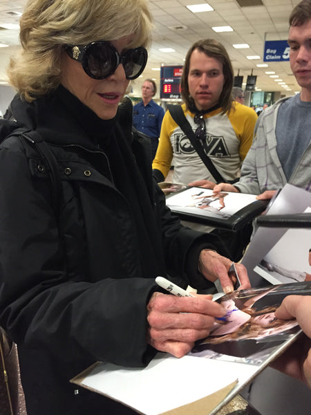 Jane Fonda Sexy Signed Autograph 8x10 Photo ACOA