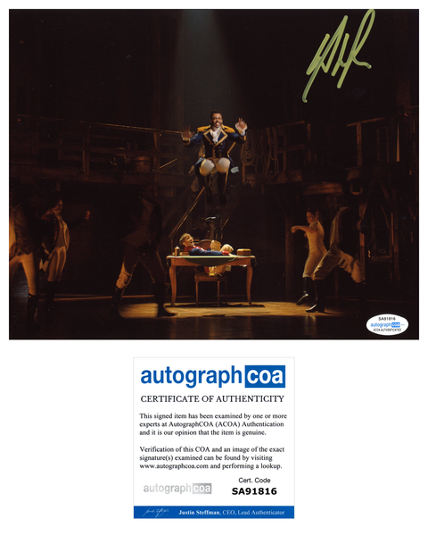 Daveed Diggs Hamilton Signed Autograph 8x10 Photo ACOA