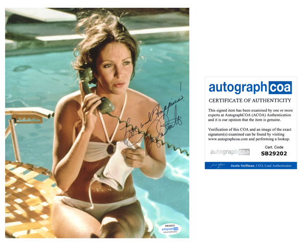 Jaclyn Smith Charlie's Angels Signed Autograph 8x10 Photo ACOA