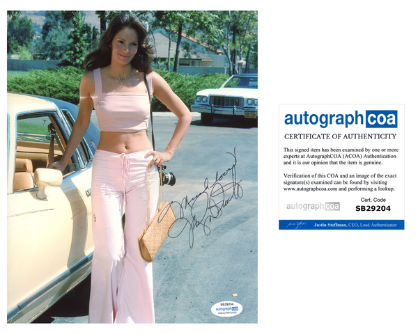 Jaclyn Smith Charlie's Angels Signed Autograph 8x10 Photo ACOA