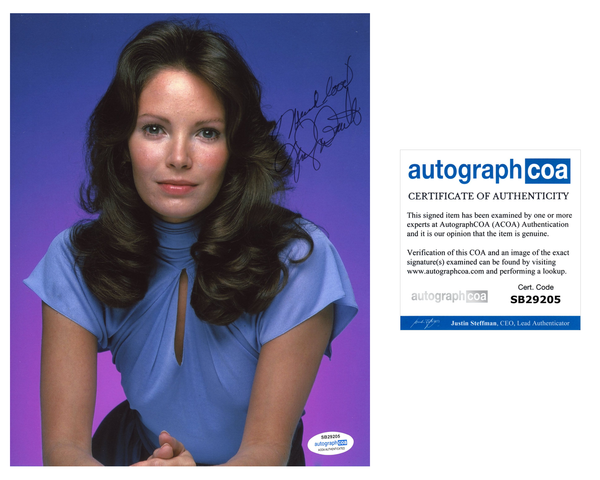 Jaclyn Smith Charlie's Angels Signed Autograph 8x10 Photo ACOA