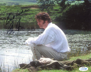 Colin Firth Pride and Prejudice Signed Autograph 8x10 Photo ACOA