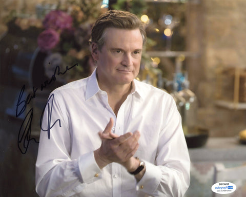 Colin Firth Mamma Mia Signed Autograph 8x10 Photo ACOA