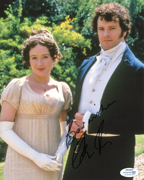 Colin Firth Pride and Prejudice Signed Autograph 8x10 Photo ACOA