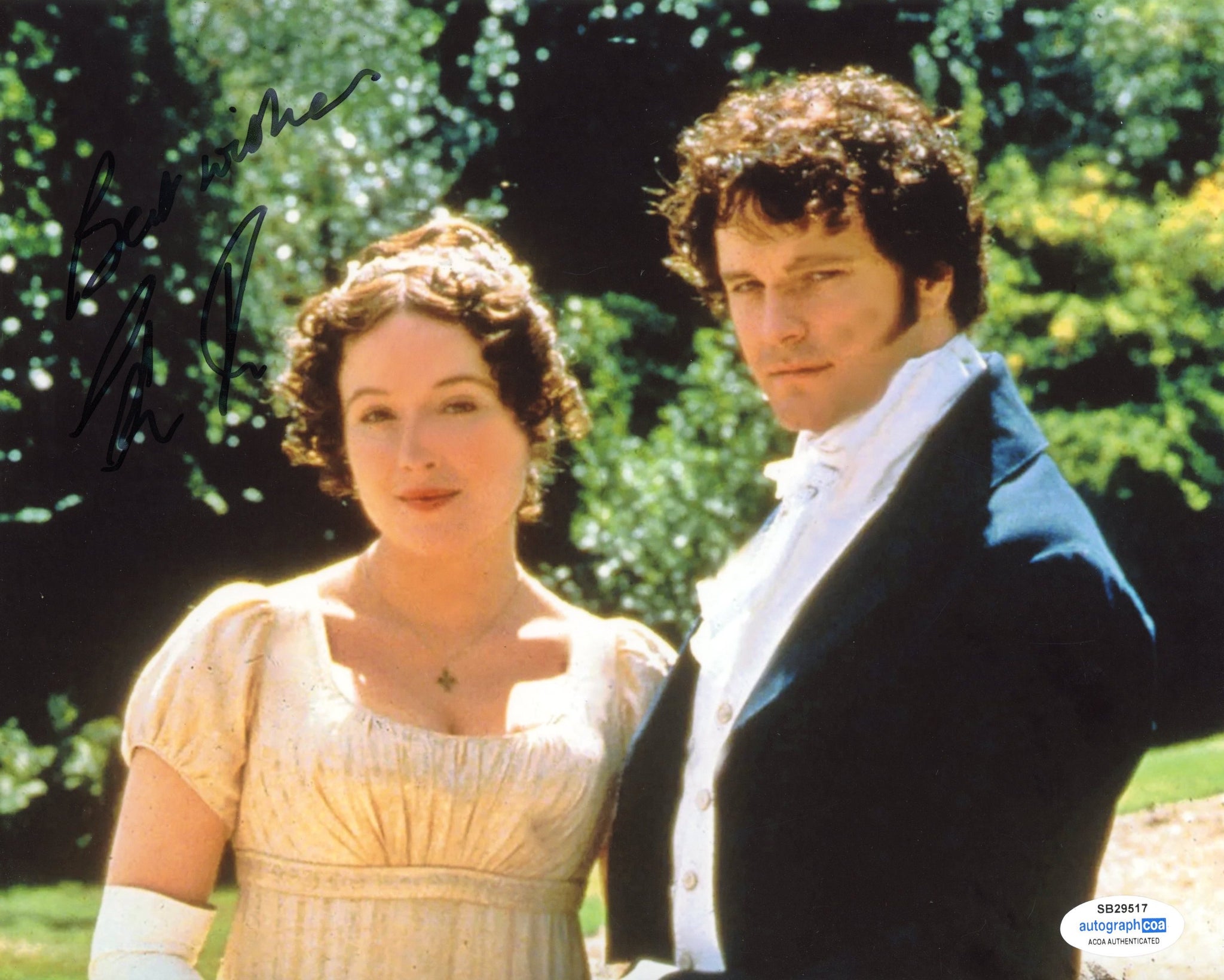 Colin Firth Pride and Prejudice Signed Autograph 8x10 Photo ACOA