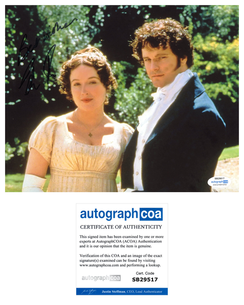 Colin Firth Pride and Prejudice Signed Autograph 8x10 Photo ACOA