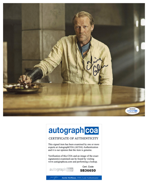 Iain Glen Game of Thrones Signed Autograph 8x10 Photo ACOA