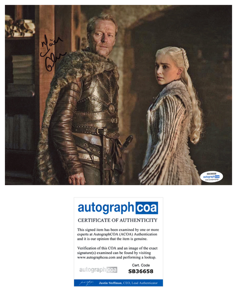 Iain Glen Game of Thrones Signed Autograph 8x10 Photo ACOA