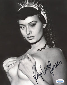 Sophia Loren Sexy Signed Autograph 8x10 Photo ACOA