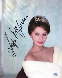 Sophia Loren Sexy Signed Autograph 8x10 Photo ACOA