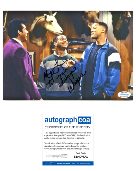 Wayne Newton Fresh Prince Signed Autograph 8x10 Photo ACOA