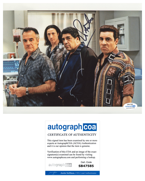 Vincent Pastore Sopranos Signed Autograph 8x10 Photo ACOA