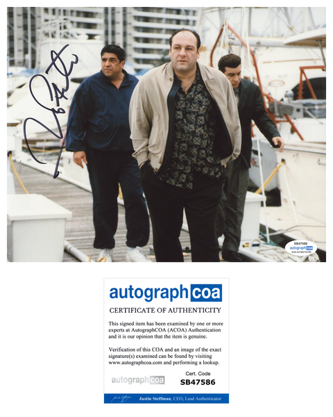 Vincent Pastore Sopranos Signed Autograph 8x10 Photo ACOA