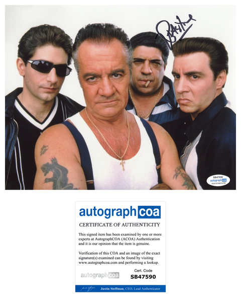 Vincent Pastore Sopranos Signed Autograph 8x10 Photo ACOA