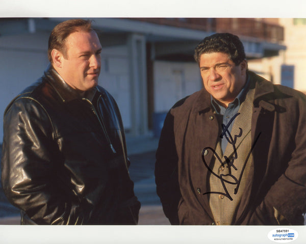 Vincent Pastore Sopranos Signed Autograph 8x10 Photo ACOA