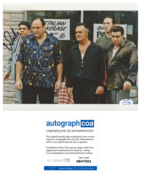 Vincent Pastore Sopranos Signed Autograph 8x10 Photo ACOA