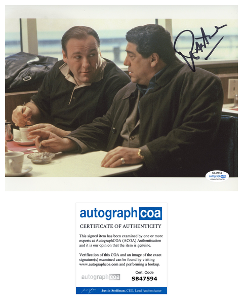 Vincent Pastore Sopranos Signed Autograph 8x10 Photo ACOA