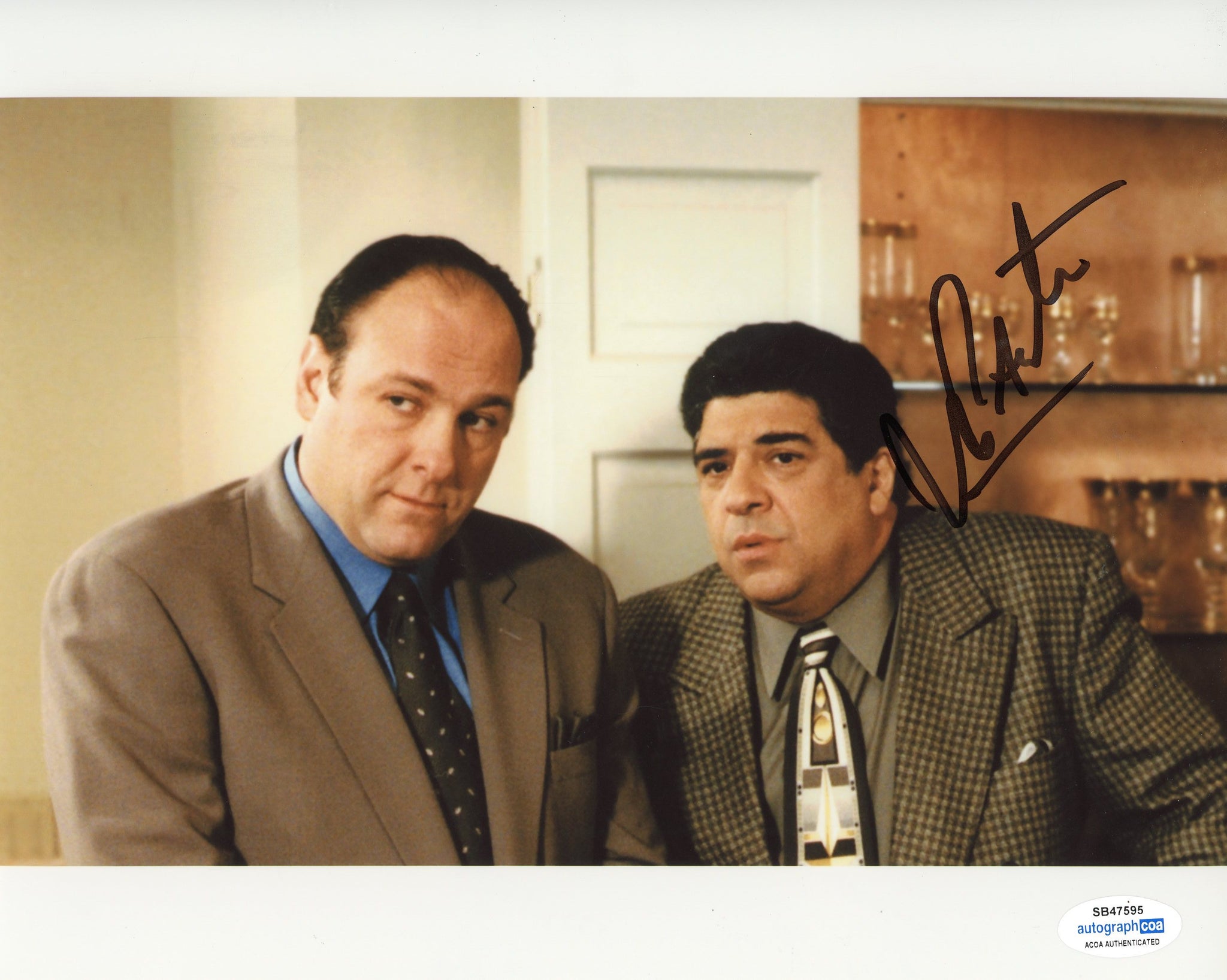 Vincent Pastore Sopranos Signed Autograph 8x10 Photo ACOA