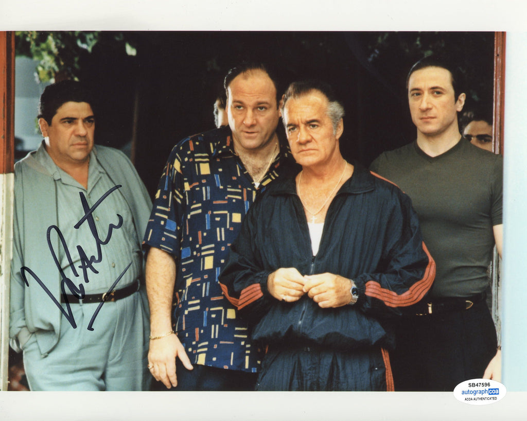 Vincent Pastore Sopranos Signed Autograph 8x10 Photo ACOA | Outlaw
